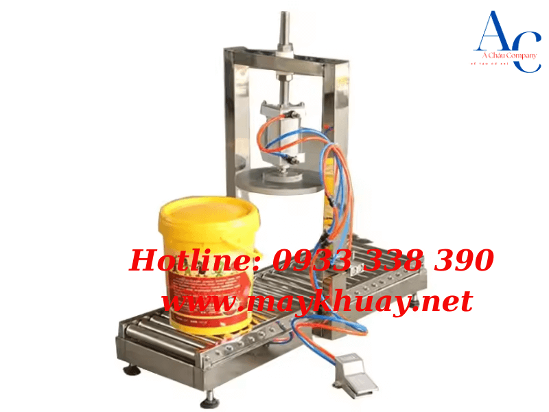 Máy đóng nắp thùng nhựa 20 lít