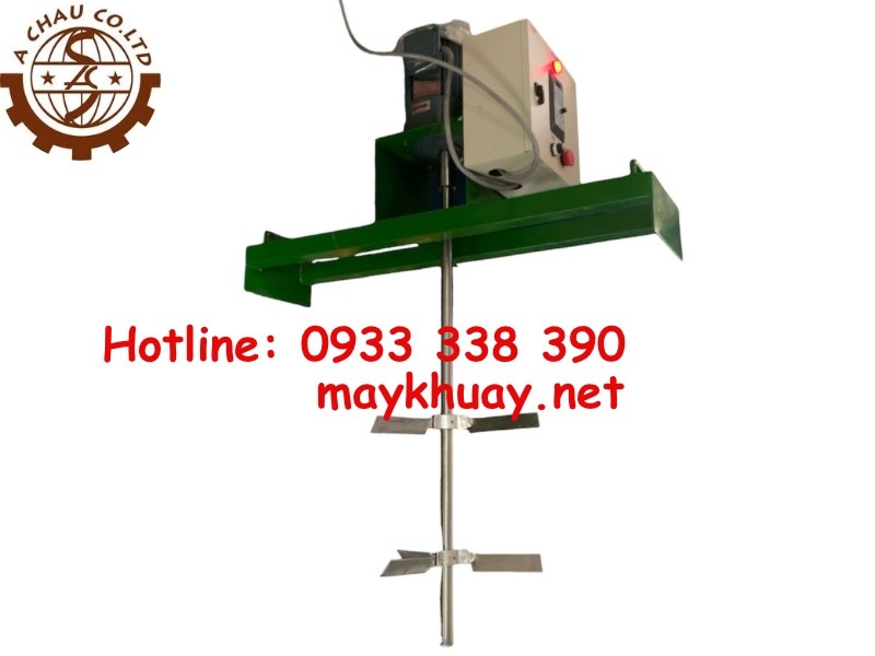 Máy khuấy mực in gá miệng bồn IBC 1000 lít