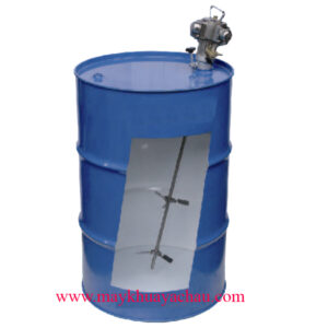 máy khuấy dung môi gắn lỗ miệng thùng 200 lít