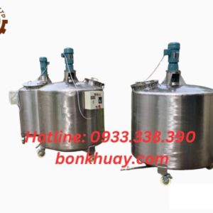 Bồn khuấy hóa chất công nghiệp nắp kín