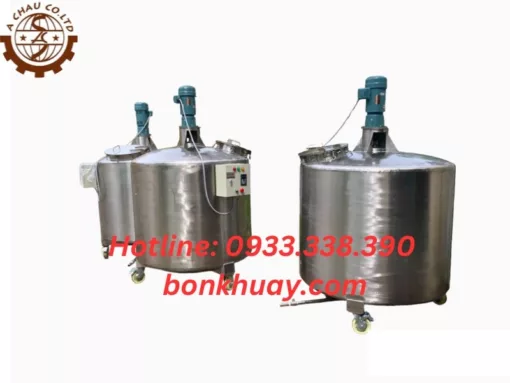 Bồn khuấy hóa chất công nghiệp nắp kín