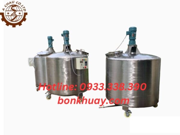 Bồn khuấy hóa chất công nghiệp nắp kín