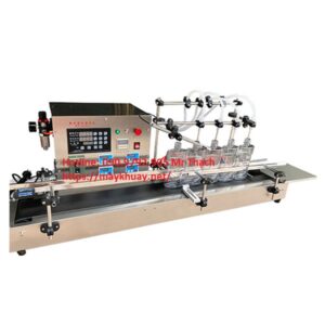 Máy chiết rót dung dịch lỏng 4 vòi có bán tự động
