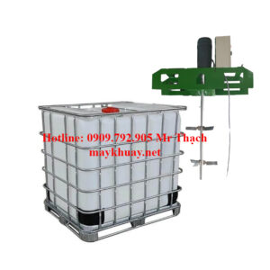 Máy khuấy hóa chất gá miệng thùng IBC