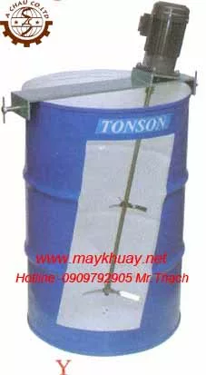 máy khuấy gá ngang thùng phuy
