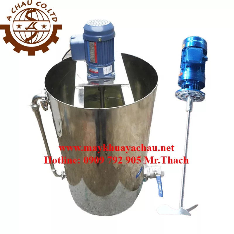 Máy khuấy gá ngang thùng