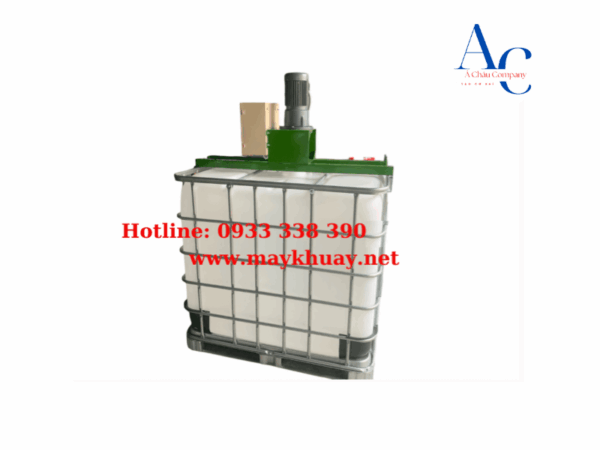 Máy khuấy hóa chất gá miệng bồn IBC