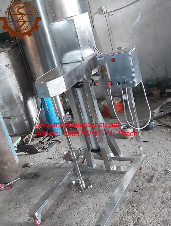 máy khuấy hóa chất inox 100-300l