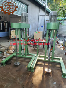Máy khuấy hóa chất nâng hạ tự động 200 lít