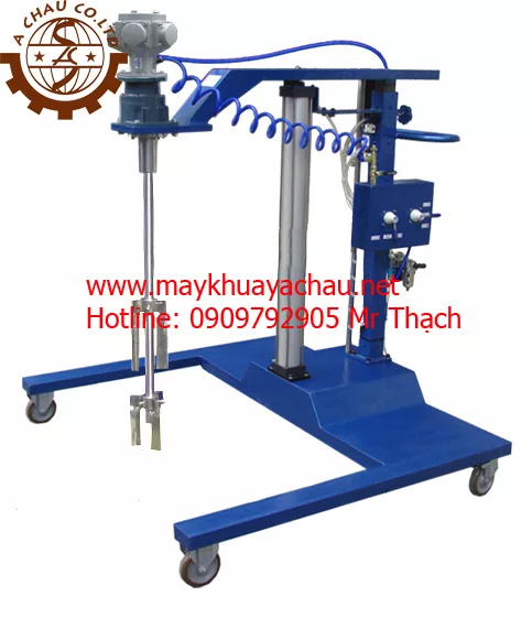 Máy khuấy khí nén thùng ibc 1000 lít