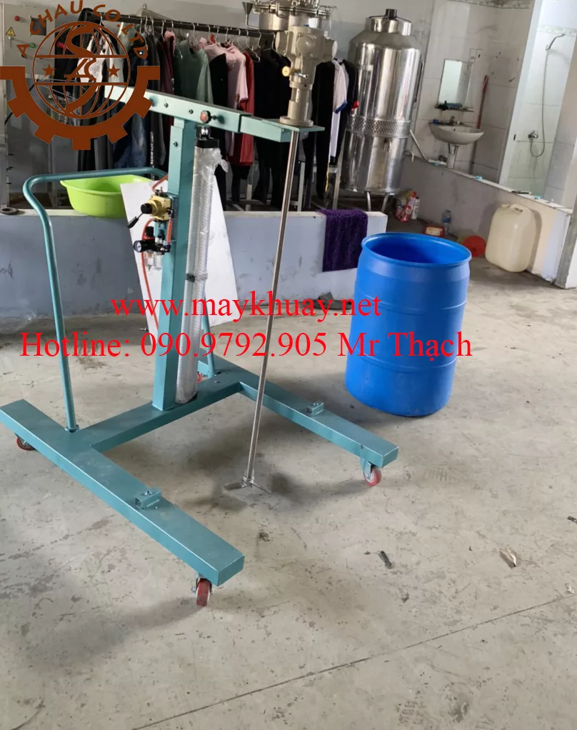 Máy khuấy khí nén nâng hạ tự động