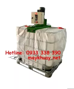 Máy khuấy mực in gá miệng bồn IBC 1000 lít