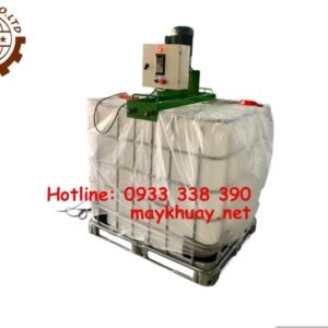 Máy khuấy mực in gá miệng bồn IBC 1000 lít