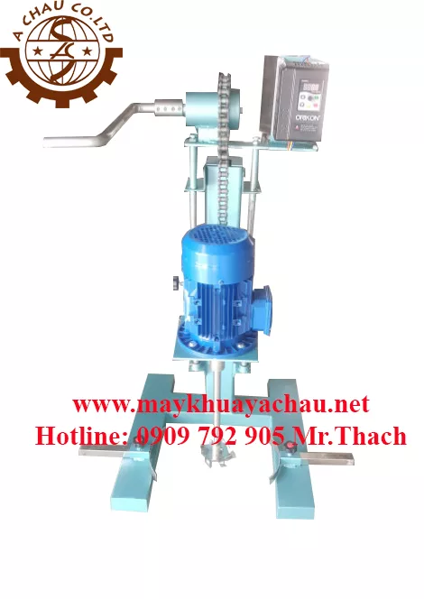 Máy khuấy mực nâng hạ quay tay