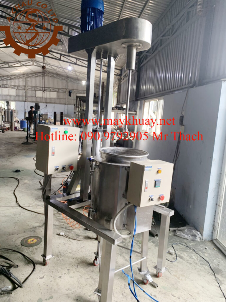 Máy khuấy mỹ phẩm kết hợp bồn gia nhiệt