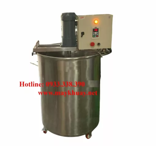 Máy khuấy phân bón gá miệng thùng