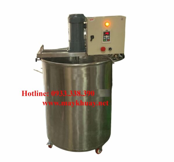 Máy khuấy phân bón gá miệng thùng