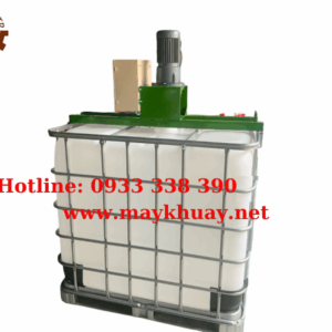 Máy khuấy phân bón gá thùng IBC 1000 lít