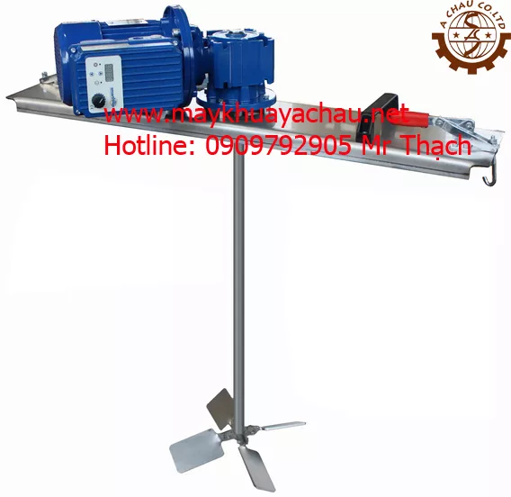máy khuấy sơn gá ngang thùng