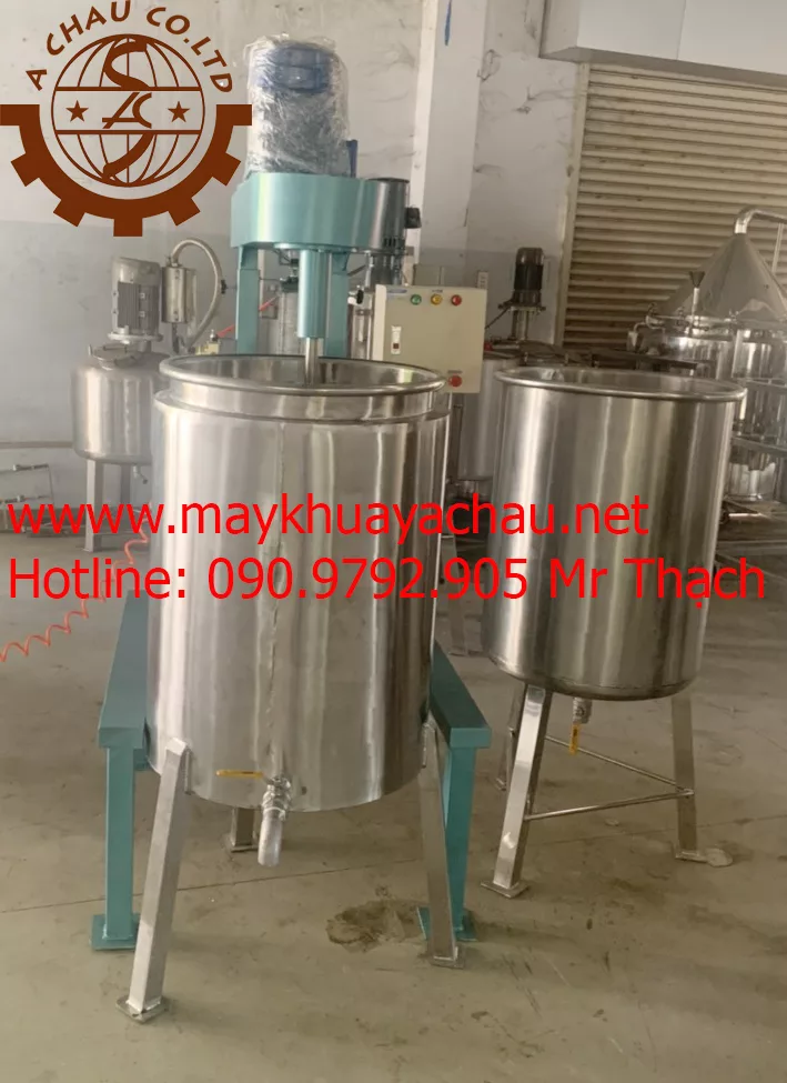 Máy khuấy sơn kết hợp bồn giải nhiệt