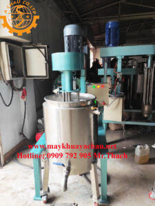 Máy nghiền rổ kèm bồn giải nhiệt