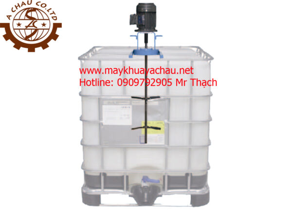 Máy khuấy hóa chất thùng IBC