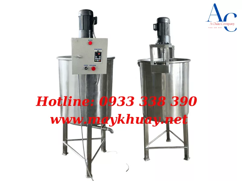 So sánh bồn khuấy công nghiệp có gia nhiệt và không gia nhiệt