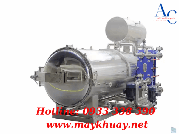 Nồi Hấp Tiệt Trùng Công Nghiệp Buồng Ngang