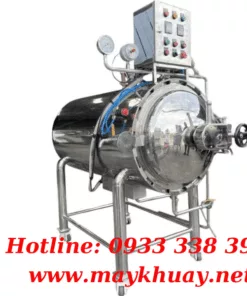 Nồi Hấp Tiệt Trùng Công Nghiệp 300 Lít Buồng Ngang