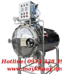 Nồi Hấp Tiệt Trùng Công Nghiệp 500 Lít Buồng Ngang