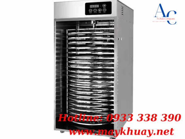 Tủ sấy thực phẩm công nghiệp mâm tròn tự xoay