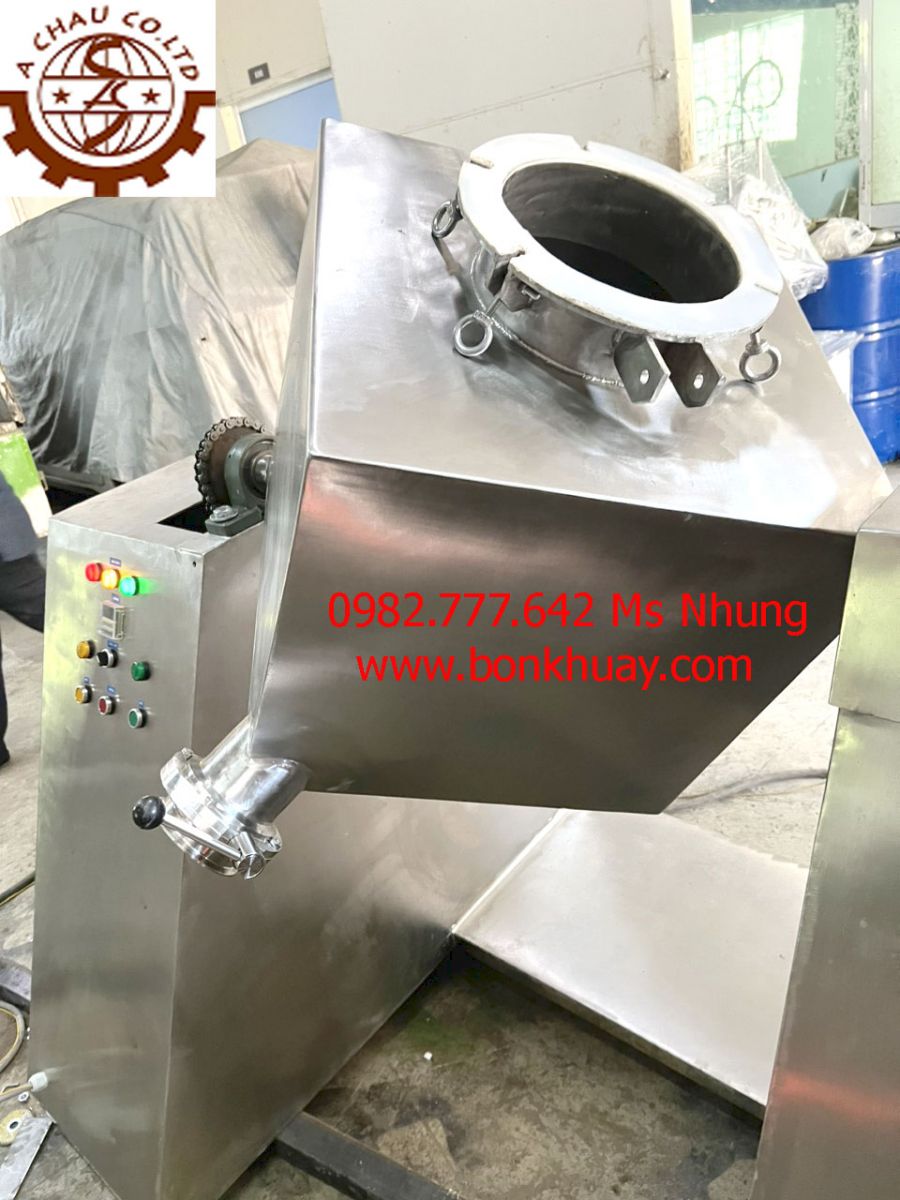 máy trộn lập phương inox 304